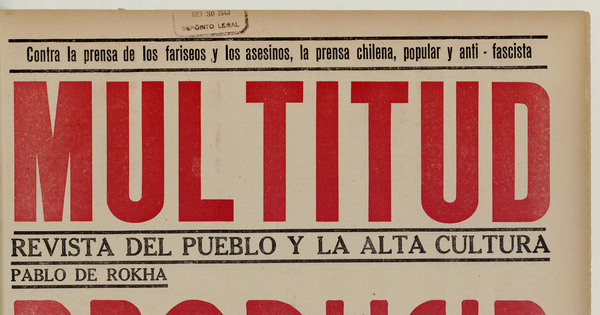 Multitud. Año 5, número 48, 25 de septiembre de 1943