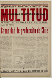 Multitud. Año 5, número 49, 2 de octubre de 1943