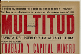 Multitud. Año 5, número 50, 9 de octubre de 1943