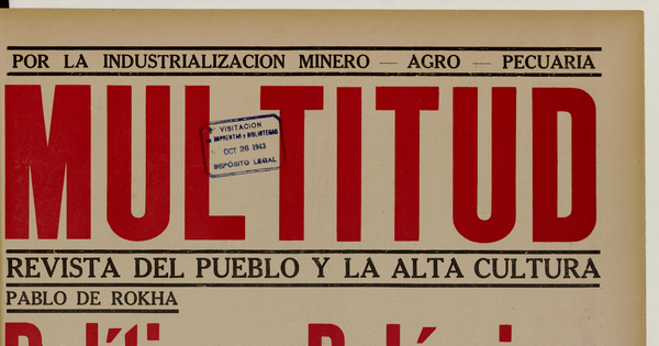 Multitud. Año 5, número 52, 23 de octubre de 1943