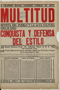 Multitud. Año 5, números 56, 57, 58, 59, 60, 27 de noviembre de 1943