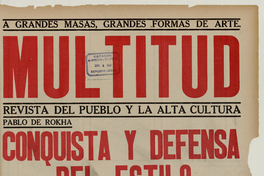 Multitud. Año 5, números 56, 57, 58, 59, 60, 27 de noviembre de 1943