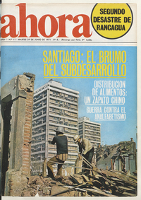 Portada de Ahora. Año 1, número 11, 29 de junio de 1971