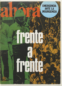 Portada de Ahora. Número 34. Santiago : Quimantú, 1971