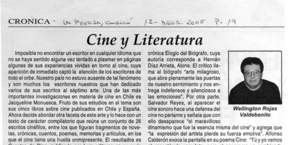 Cine y literatura