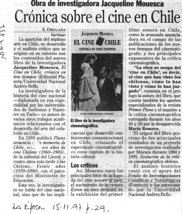 Crónica sobre el cine en Chile