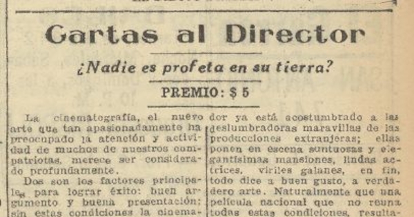  ¿Nadie es profeta en su tierra?