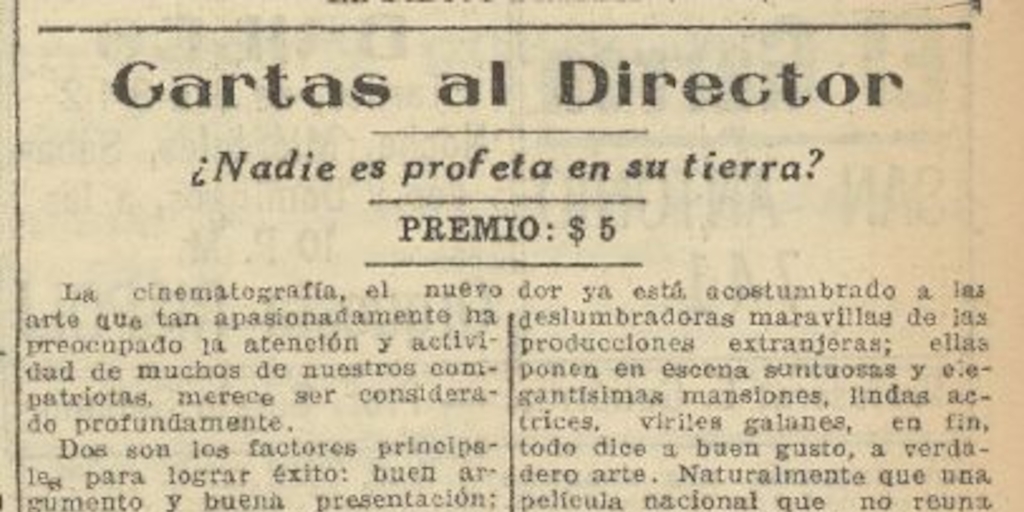  ¿Nadie es profeta en su tierra?