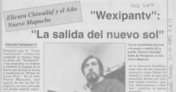 Wexipantv: la salida del nuevo sol