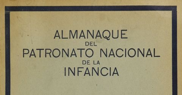 Almanaque del Patronato Nacional de la Infancia