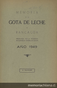 Memoria / Gota de Leche de Rancagua.