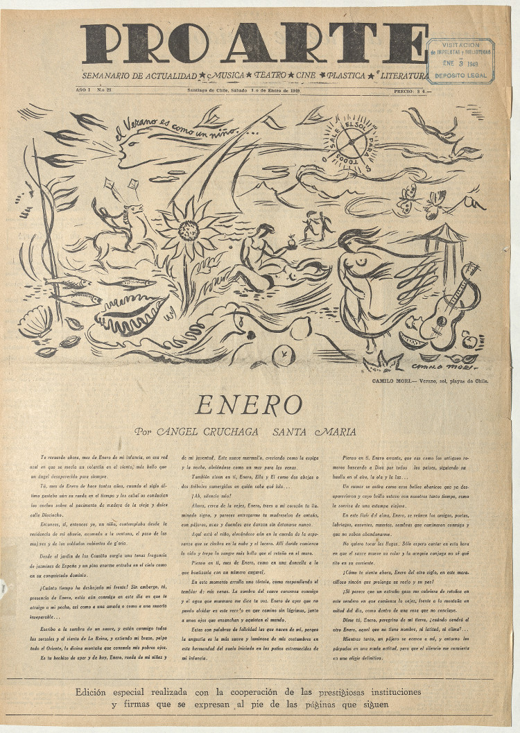 Pro Arte: año 1, números 25-49, 1 de enero a 16 de junio de 1949