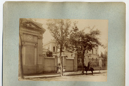 Fachada del Palacio Cousiño, hacia 1900