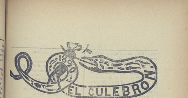 El Culebrón. Santiago, 15 de mayo de 1890