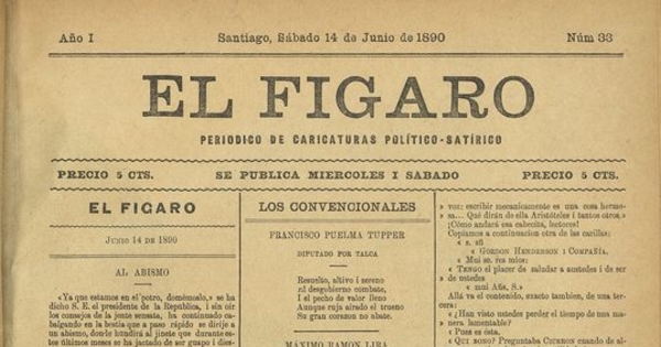 El Fígaro: periódico político-satírico. Santiago, 14 de junio de 1890