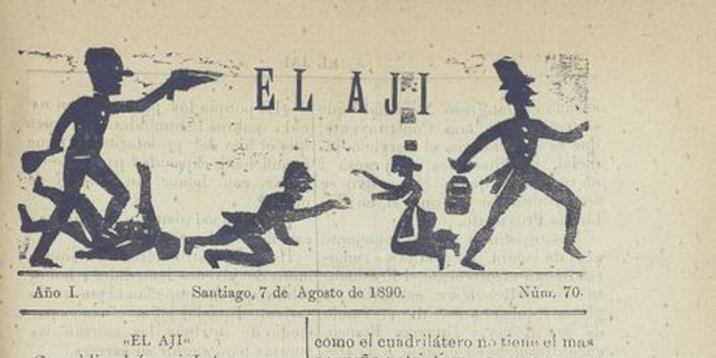 El Ají. Santiago, 7 de agosto de 1890