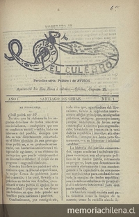 El Culebrón. Santiago, 10 de mayo de 1890