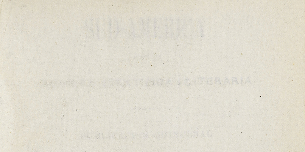 Sud-América. Tomo 1, [1 de mayo de 1873]