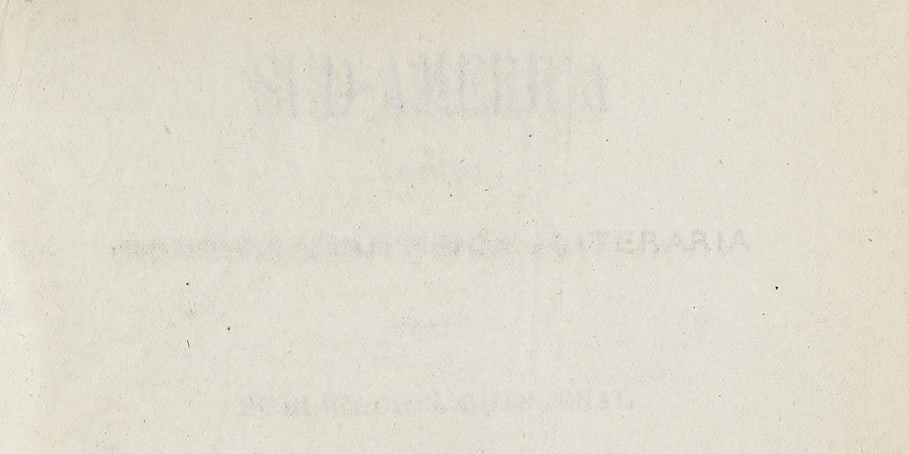 Sud-América. Tomo 1, [1 de mayo de 1873]