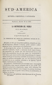 Sud-América. Tomo 1, [10 de agosto de 1873]