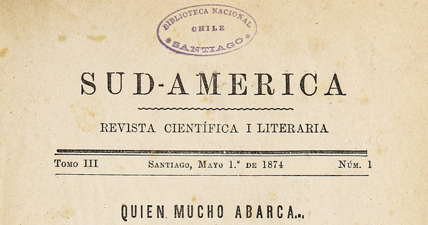 Sud-América. Tomo 3, 1874