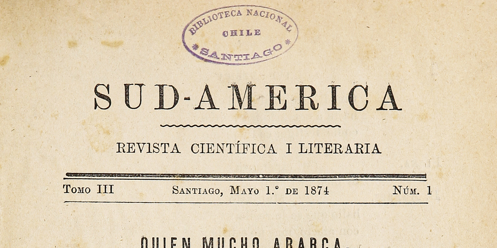 Sud-América. Tomo 3, 1874