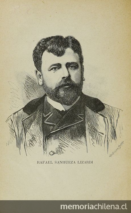 Pie de foto: Rafael Sanhueza Lizardi, c1886.