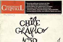 Patrimonio  Cultural. Santiago: DIBAM, 1995 - 2009, (50), trimestral, julio 2009