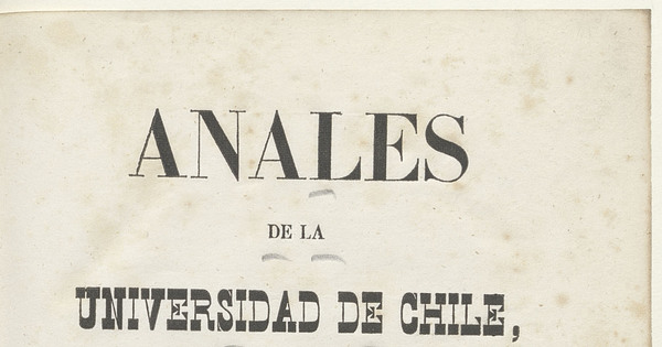 Anales de la Universidad de Chile correspondientes al año 1843 i al de 1844