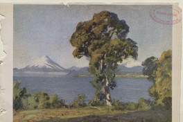 Ilustración del Lago Llanquihue, por Alfredo Araya