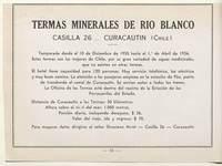 Publicidad de Termas Minerales de Río Blanco