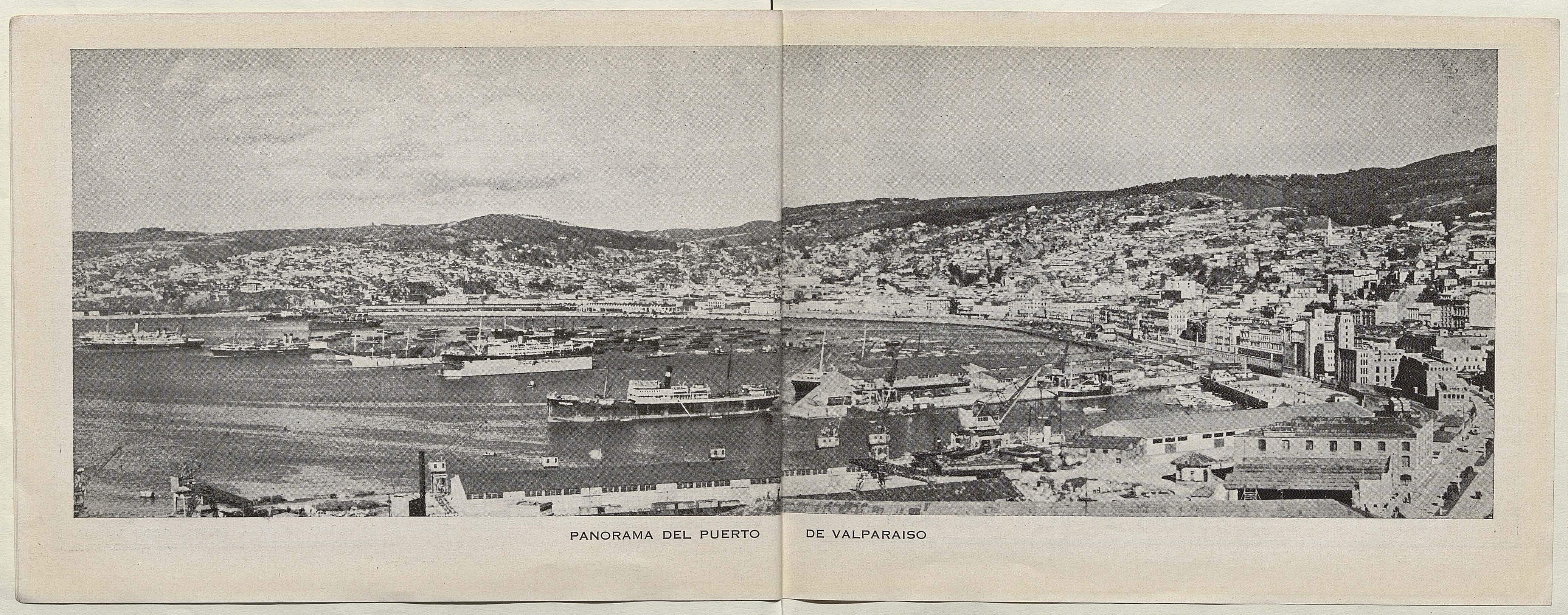 Fotografía panorámica de Valparaíso