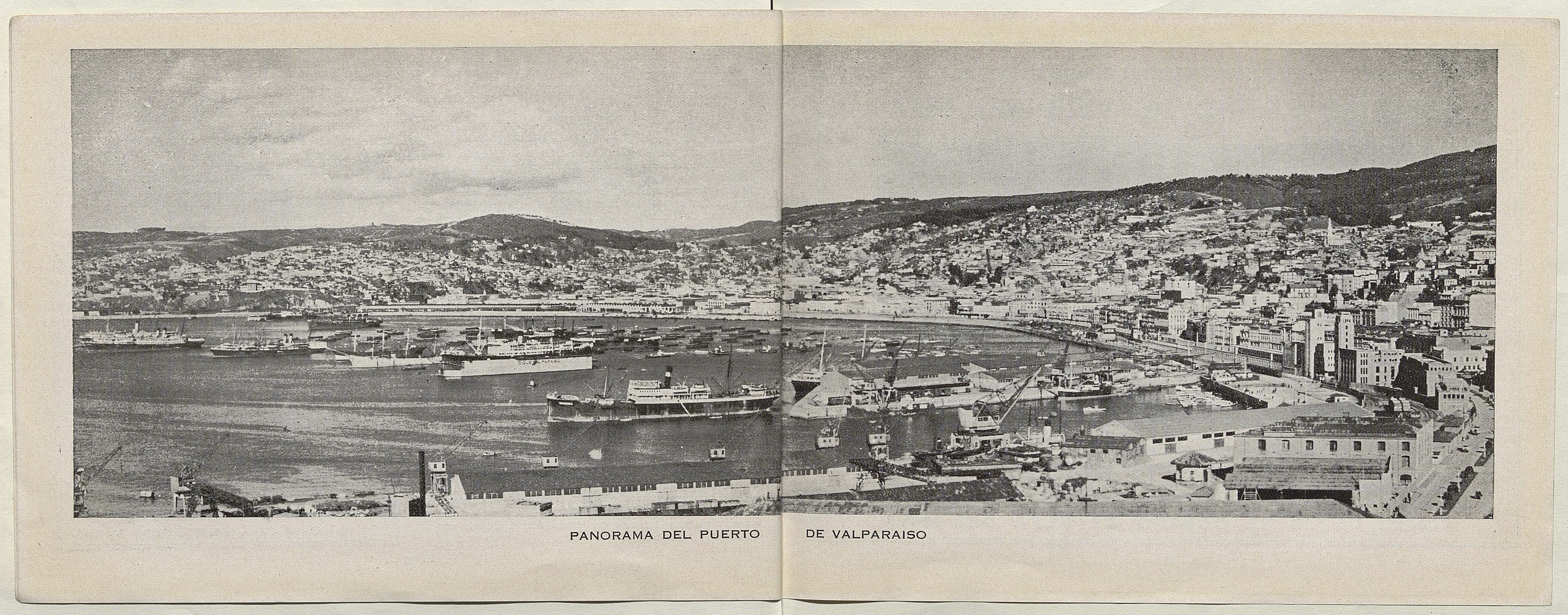 Fotografía panorámica de Valparaíso