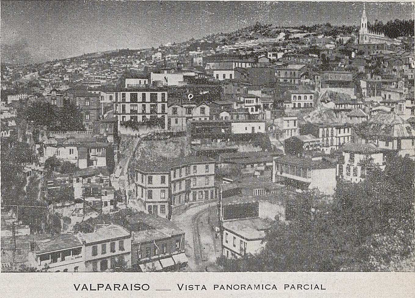 Vista de los cerros de Valparaíso