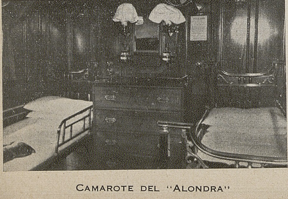 Camarote del vapor Alondra