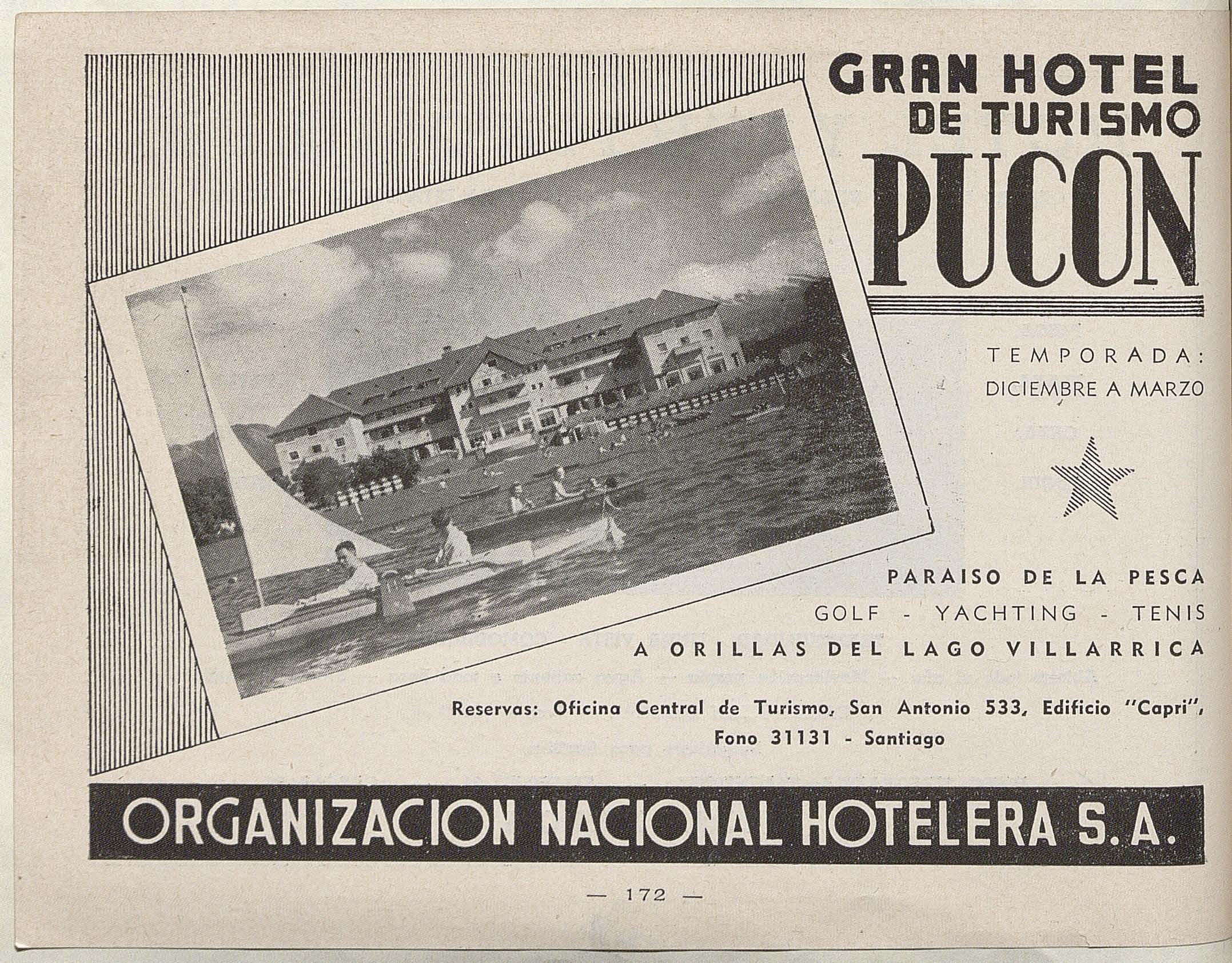 Publicidad de Hotel Pucón