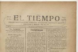 El Tiempo, número 2, 4 de junio de 1927