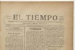 El Tiempo, número 2, 4 de junio de 1927