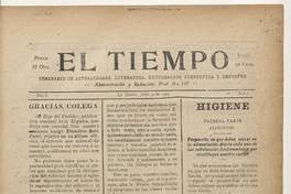 El Tiempo, número 7, 9 de julio de 1927