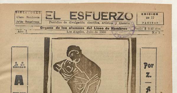 El Esfuerzo, número 3, julio de 1930