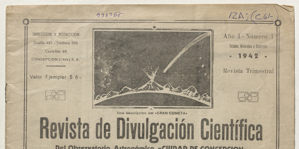 Revista de Divulgación Científica del Observatorio Astronómico “Ciudad de Concepción”