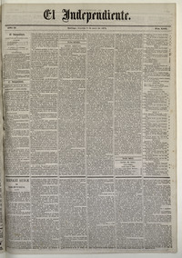 El Independiente: N° 2.521, 03 de mayo de 1872 (4 páginas)