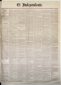 El Independiente: N° 2.634, 14 de septiembre de 1872 (4 páginas)