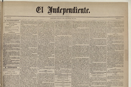 El Independiente: N° 3.315, 12 de diciembre de 1874 (4 páginas)