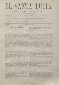 El Santa Lucía: N° 2, 22 de marzo de 1874