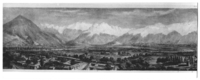 Vista panorámica de Santiago. Desde el arsenal al Llano del Maipo