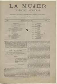 La Mujer. Año 1, número 8