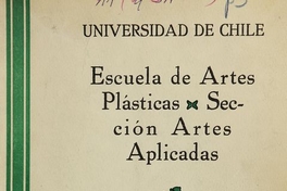 Universidad de Chile. Escuela de Artes Plásticas, Sección Artes Aplicadas