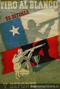 Santiago Nattino. 1941. Tiro al Blanco. Litografía