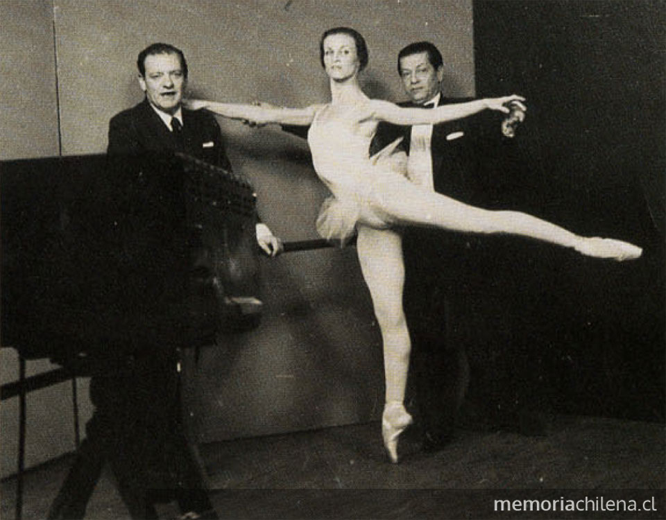 Serge Lifar, Irena Milovan y Octavio Cintolesi